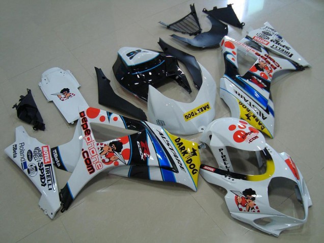 2007-2008 Pepe Phone Suzuki GSXR 1000 K7 Motorcycle Fairings UK Factory