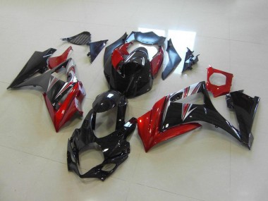 2007-2008 Red Black No Sticker Suzuki GSXR 1000 K7 Motorbike Fairings UK Factory