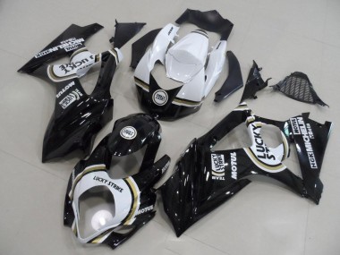 2007-2008 Black Lucky Strike Suzuki GSXR 1000 K7 Bike Fairings UK Factory