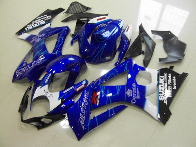 2007-2008 Blue Corona Suzuki GSXR 1000 K7 Bike Fairings UK Factory