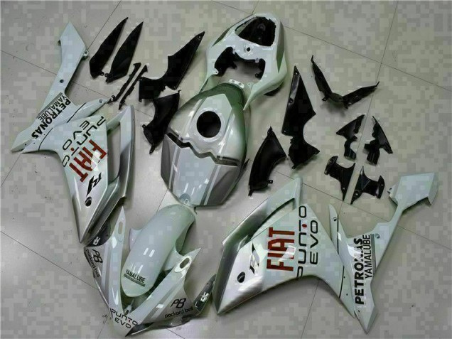 2007-2008 White Yamaha YZF R1 Motorcycle Fairings Kits UK Factory