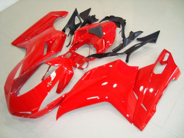 2007-2014 Red Ducati 848 1098 1198 Motorbike Fairing Kits UK Factory