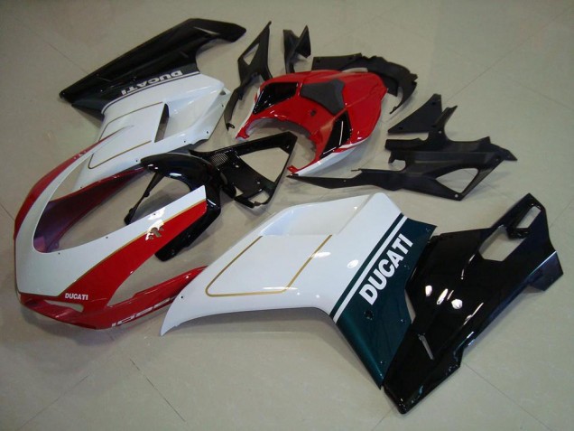 2007-2014 Tri Color Ducati 848 1098 1198 Moto Fairings UK Factory