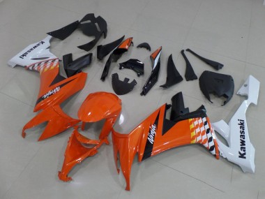 2008-2010 Orange and White Kawasaki ZX10R Motorcycle Bodywork UK Factory