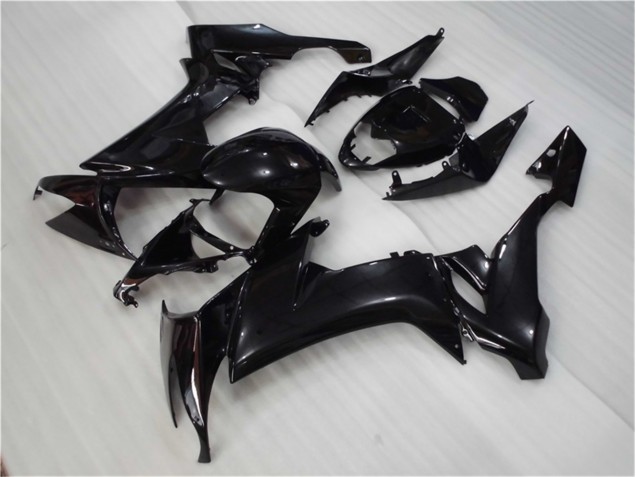 2008-2010 Glossy Black Kawasaki ZX10R Motorcycle Fairing Kit UK Factory