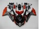 2008-2010 Black Orange Grey Suzuki GSXR 600/750 Motorbike Fairing Kits UK Factory