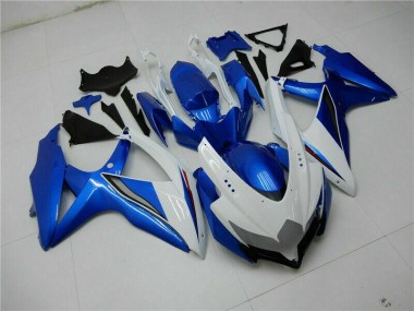 2008-2010 Blue White Suzuki GSXR 600/750 Bike Fairing UK Factory