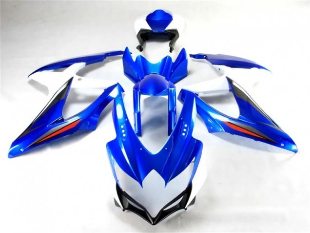 2008-2010 Blue White Suzuki GSXR 600/750 Bike Fairings UK Factory