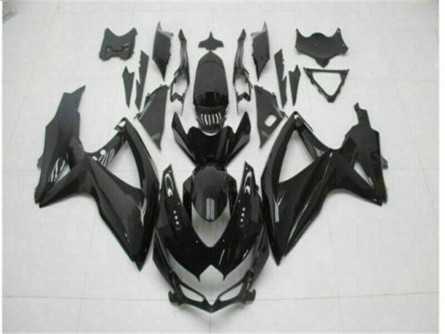 2008-2010 Black Suzuki GSXR 600/750 Motorcycle Fairing UK Factory