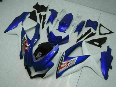 2008-2010 Blue White Suzuki GSXR 600/750 Motorbike Fairing UK Factory