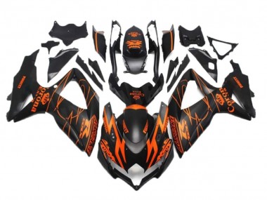 2008-2010 Black Orange Suzuki GSXR 600/750 Bike Fairings UK Factory