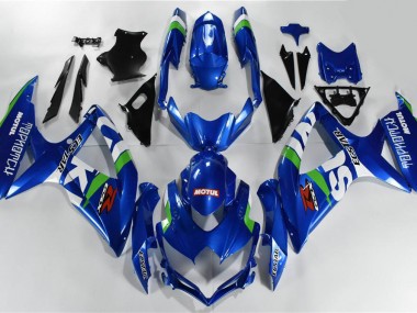 2008-2010 Blue White Green Suzuki GSXR 600/750 Motor Bike Fairings UK Factory