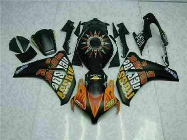 2008-2011 Orange Black Honda CBR1000RR Motorcyle Fairings UK Factory