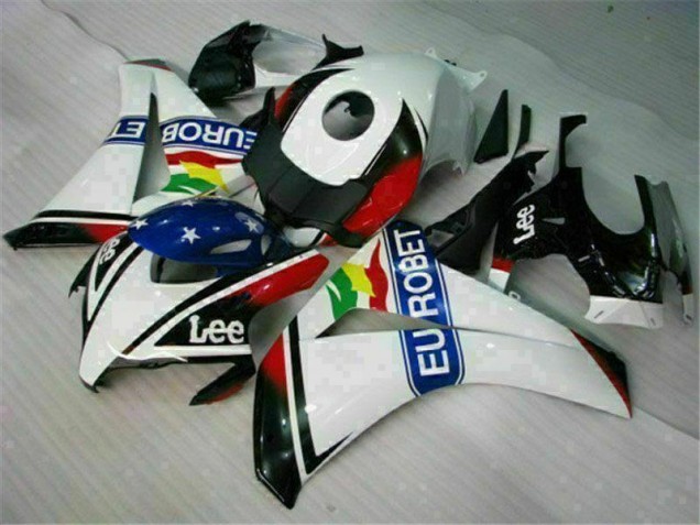 2008-2011 White Blue Red Eurobet Lee Honda CBR1000RR Motorcycle Fairing Kit UK Factory