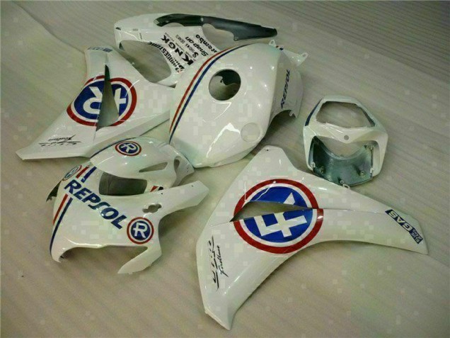 2008-2011 White Blue Repsol Honda CBR1000RR Bike Fairing UK Factory