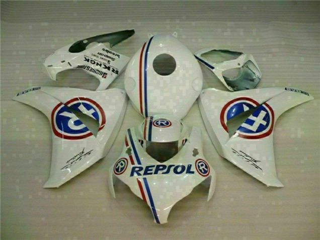 2008-2011 White Blue Repsol Honda CBR1000RR Bike Fairing UK Factory