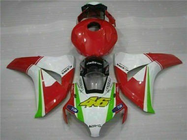 2008-2011 Red White Honda CBR1000RR Bike Fairings UK Factory