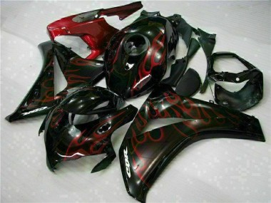 2008-2011 Red Flame Honda CBR1000RR Motorbike Fairing Kits UK Factory