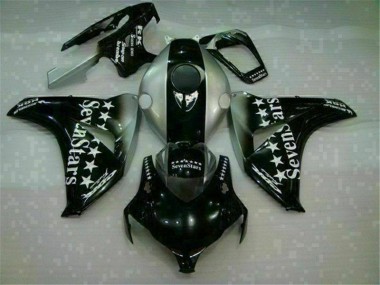 2008-2011 Black SevenStars Honda CBR1000RR Replacement Motorcycle Fairings UK Factory