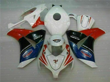 2008-2011 Red White Honda CBR1000RR Bike Fairing Kit UK Factory