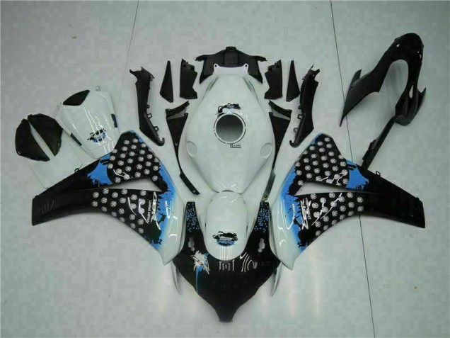 2008-2011 White Black Honda CBR1000RR Moto Fairings UK Factory