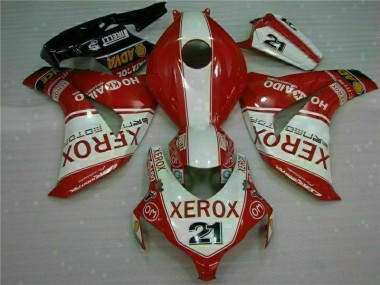 2008-2011 Red Xerox 21 Honda CBR1000RR Motorcycle Fairings Kit UK Factory