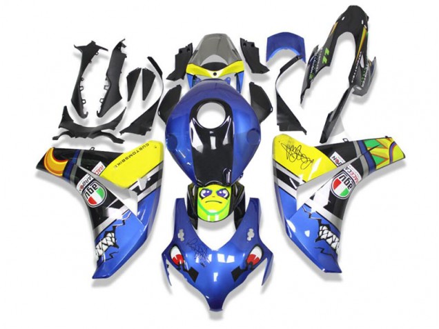 2008-2011 Blue Shark Honda CBR1000RR Motor Fairings UK Factory