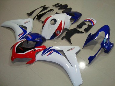 2008-2011 White Blue Red HRC Honda CBR1000RR Motorcycle Fairings Kit UK Factory