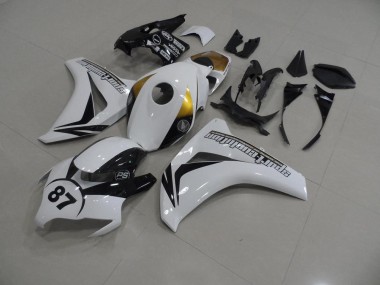 2008-2011 White and Black 87 Honda CBR1000RR Bike Fairings UK Factory