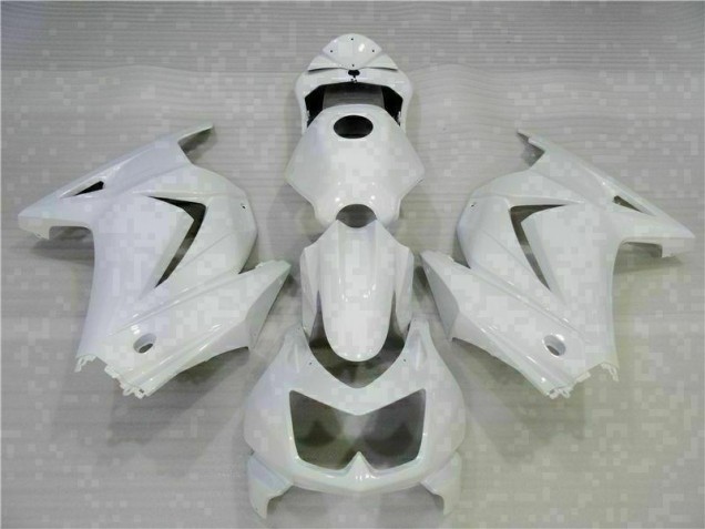 2008-2012 White Kawasaki EX250 Motorcycle Replacement Fairings UK Factory