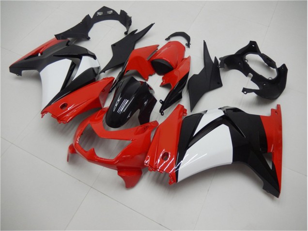 2008-2012 Red Black White Kawasaki EX250 Motorcycle Fairings UK Factory