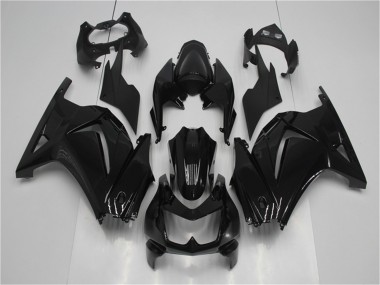 2008-2012 Glossy Black Kawasaki EX250 Motorcycle Fairing Kits UK Factory