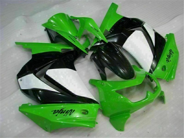 2008-2012 Green Black Ninja Kawasaki EX250 Moto Fairings UK Factory