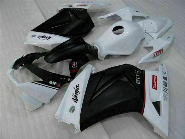 2008-2012 White Black Ninja Kawasaki EX250 Motorbike Fairings UK Factory