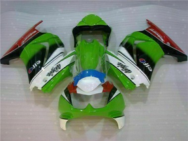 2008-2012 White Green Black Ninja Kawasaki EX250 Motorbike Fairing UK Factory