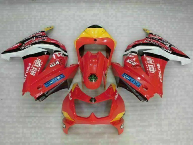 2008-2012 Red Yellow Kawasaki EX250 Motorcycle Fairing Kit UK Factory