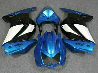 2008-2012 Blue White Black Ninja Kawasaki EX250 Motorbike Fairing Kits UK Factory