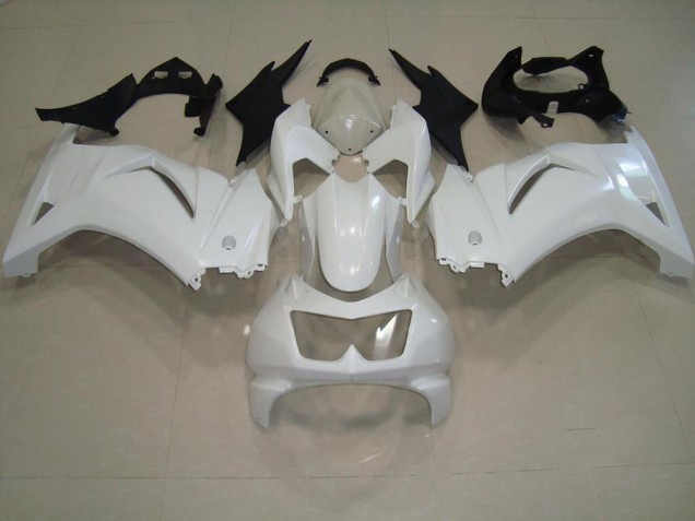 2008-2012 White Kawasaki ZX250R Moto Fairings UK Factory