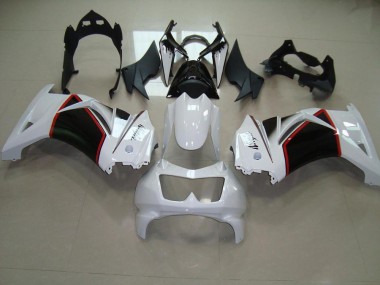 2008-2012 Pearl White Black Kawasaki ZX250R Motorcyle Fairings UK Factory