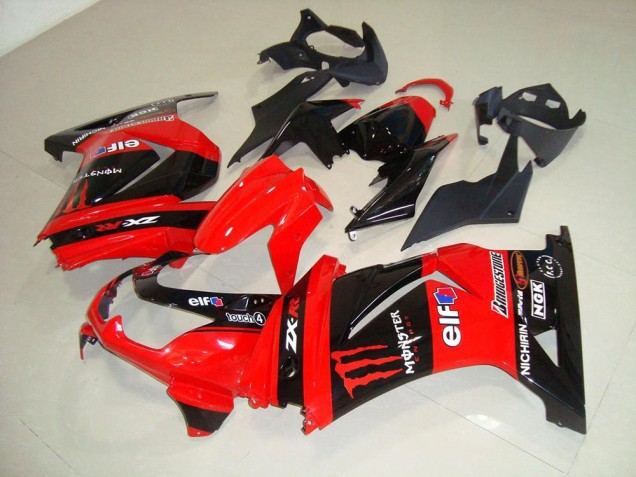 2008-2012 Red Monster Kawasaki ZX250R Motor Fairings UK Factory