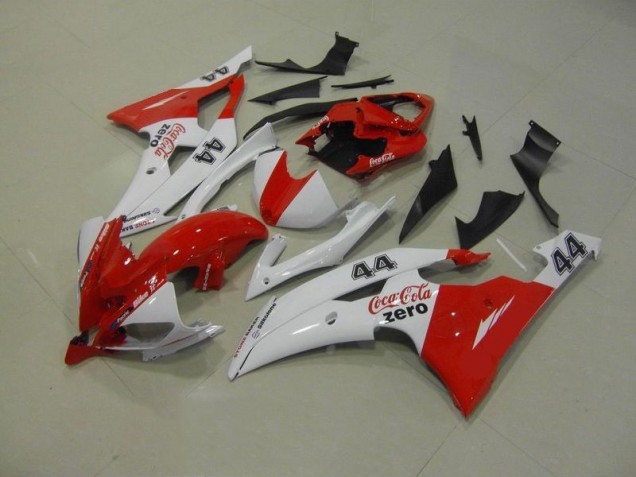 2008-2016 White Red Coca Cola Zero 44 Yamaha YZF R6 Motorcycle Replacement Fairings UK Factory