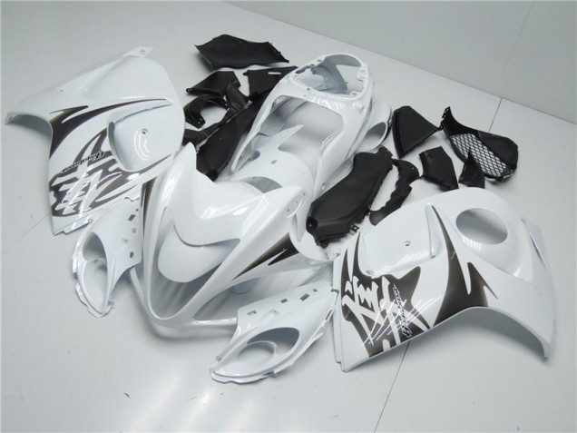 2008-2019 White Suzuki GSXR 1300 Hayabusa Replacement Motorcycle Fairings UK Factory