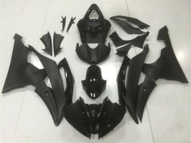 2008-2016 Black Yamaha YZF R6 Replacement Motorcycle Fairings & Bodywork UK Factory