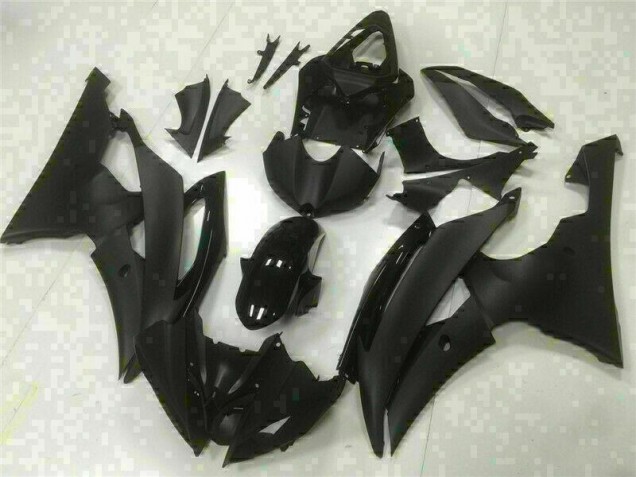 2008-2016 Black Yamaha YZF R6 Replacement Motorcycle Fairings UK Factory