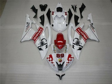 2008-2016 White Yamaha YZF R6 Motorbike Fairings UK Factory