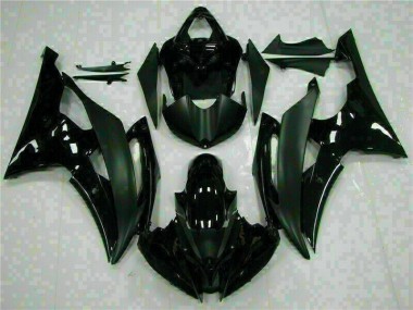 2008-2016 Black Yamaha YZF R6 Bike Fairing Kit UK Factory