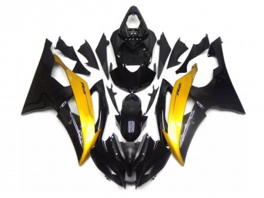 2008-2016 Black Gold Yamaha YZF R6 Motorcycle Fairing Kits UK Factory