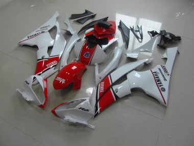 2008-2016 White Red OEM Style Yamaha YZF R6 Bike Fairings UK Factory