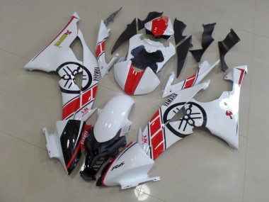 2008-2016 White with Big Yamaha Logo Yamaha YZF R6 Motorcycle Replacement Fairings UK Factory