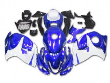 2008-2019 Blue White Suzuki GSXR 1300 Hayabusa Motorcycle Replacement Fairings UK Factory